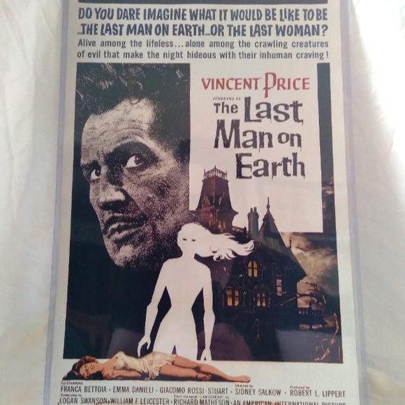 "The Last Man On Earth" Horror Science Fiction Movie Poster - Picture 1 of 7